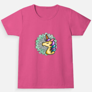 Girl's Crew Neck T-Shirt- KKOUM040KG